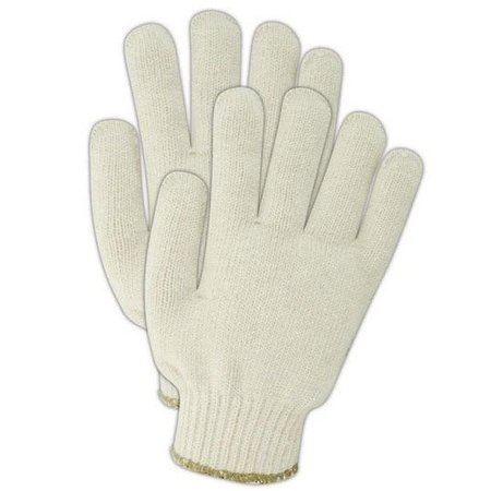 MAGID KnitMaster White Heavy Weight Machine Knit Gloves, 12PK T1993-J